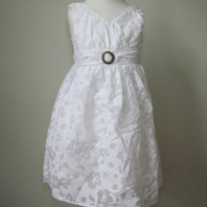 CANDIES White Dress 6 Girls Sleeveless Easter